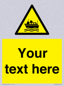 Custom warning ferries crossing vessels